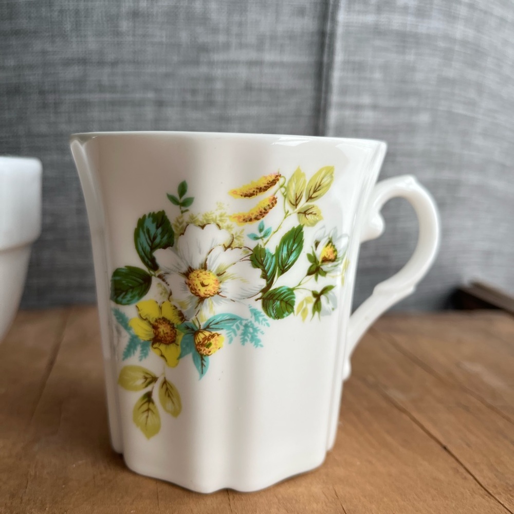 Vintage Royal Grafton Floral Bone China Teacup Made England